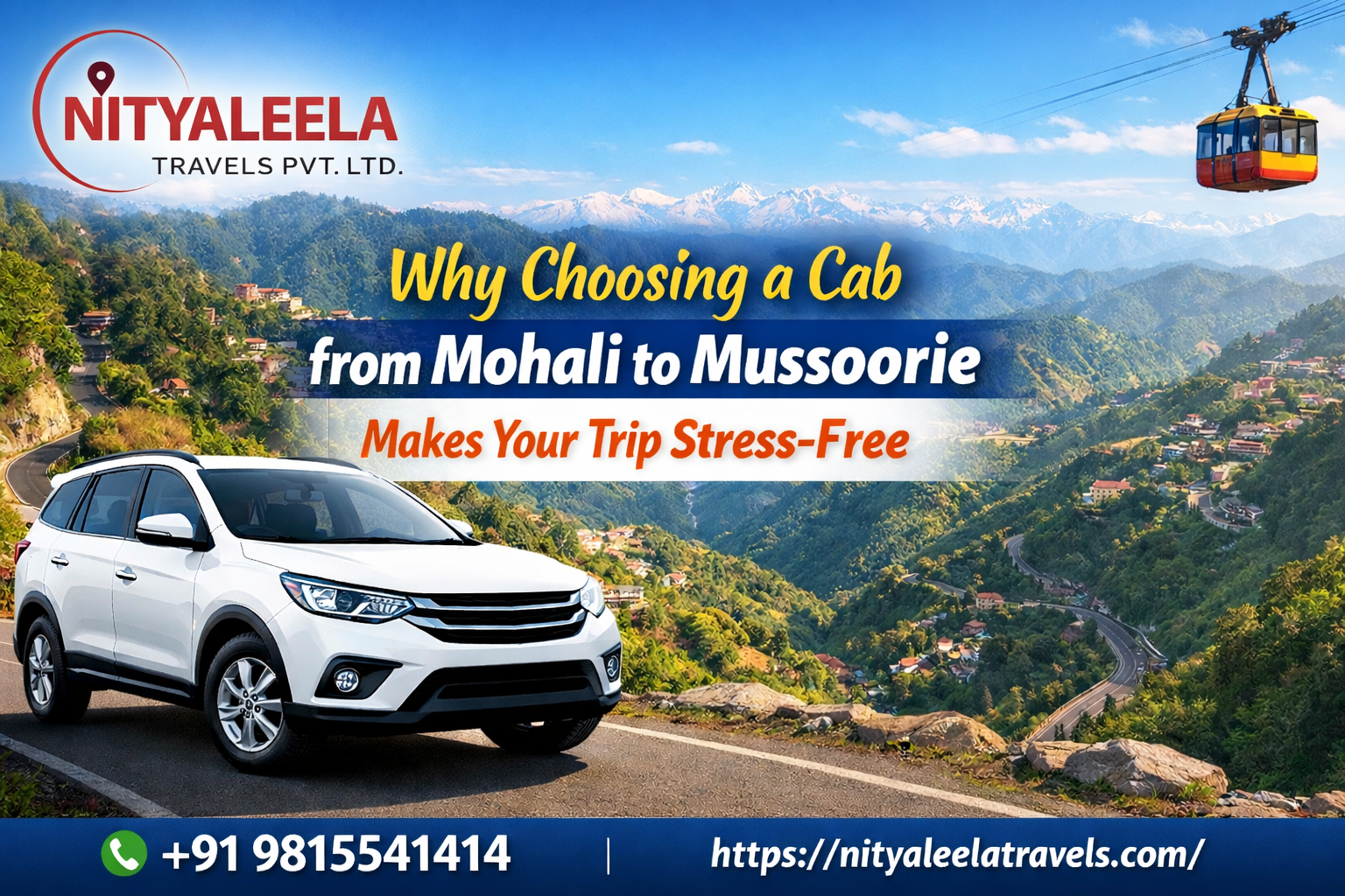 Cab from Mohali to Mussoorie
